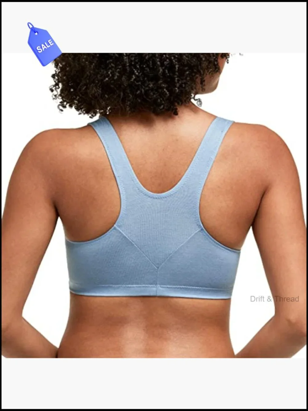 Wireless Pullover Bra Pack, Low-Impact Racerback, Cotton Blend, 2-Pack